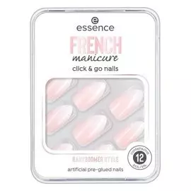 Накладные ногти на клейкой основе French Manicure Click &amp; Go