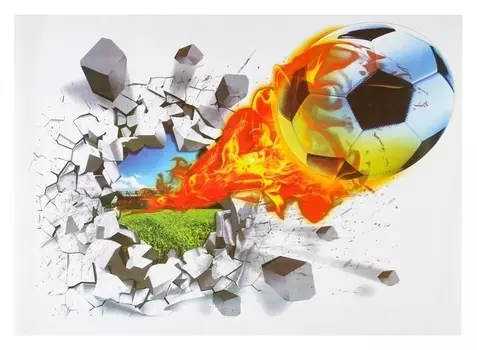 Наклейка 3Д интерьерная Гол 70*50см