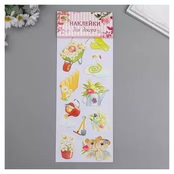 Наклейка бумага "Сад" 28,5х10,5 см