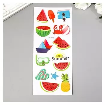 Наклейка картон объёмная "Сладости" 28х10,5 см