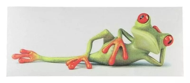 Наклейка на авто 3D, 15,4 х 5,4 см, "Лягушонок"