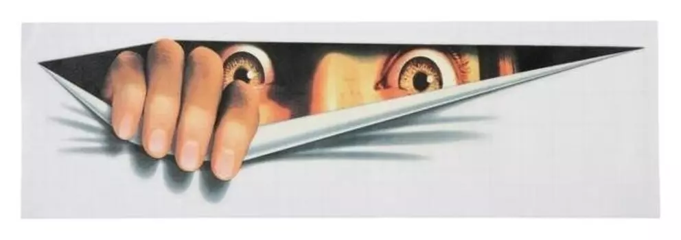 Наклейка на авто, светоотражающая 3D, 21 х 5 см, "Глаза"