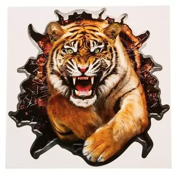 Наклейка на авто "Тигр"