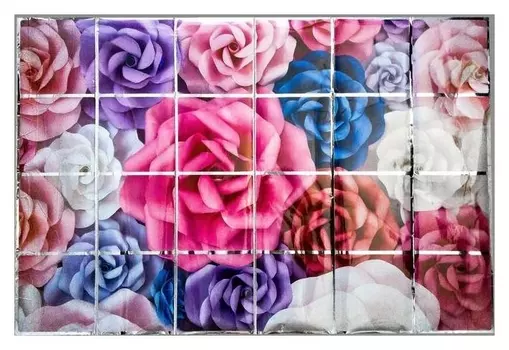 Наклейка на кафельную плитку "Бутоны роз" 90х60 см