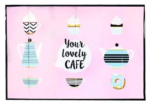 Наклейка на кафельную плитку "Чаепитие" 60х90 см