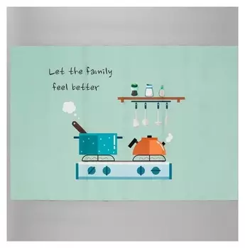 Наклейка на кафельную плитку "Кухонная плита" 60х90 см