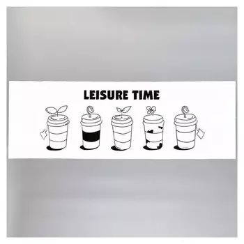 Наклейка на кафельную плитку "Напитки" 30х90 см