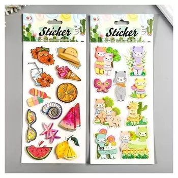 Наклейка пластик многослойная "Отдых в мексике" 32х13,5 см