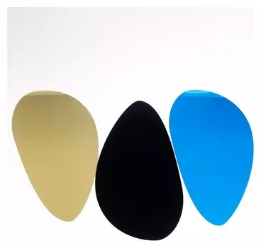 Наклейка пластик зеркальная "Капля" 28х15 см