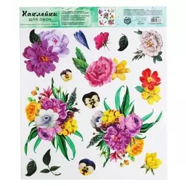 Наклейка виниловая «Весенний романс», интерьерная, без клея, 30 х 35 см