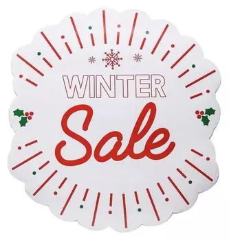 Наклейки для витрин Winter Sale