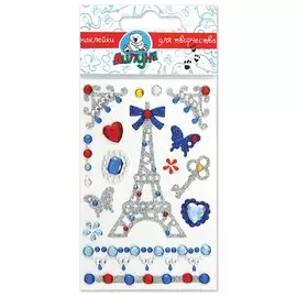 Наклейки Хрустальные. париж с европодвесом