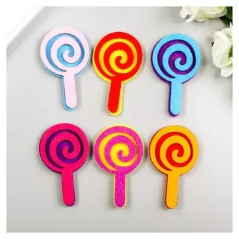 Наклейки из фетра "Леденцы" (Набор 6 шт)