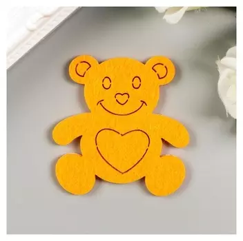 Наклейки из фетра "Мишки" (Набор 5 шт) яркие цвета