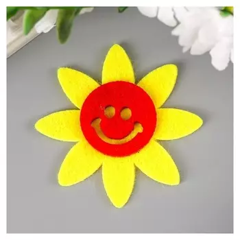 Наклейки из фетра "Солнышки" (Набор 5 шт)