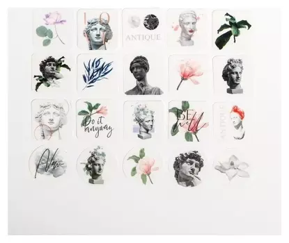 Наклейки на кальке «Давид», 40 шт.