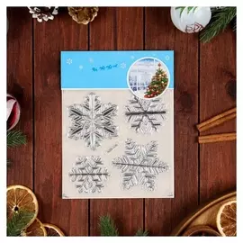 Наклейки на окна "Новогодние" снежинки, 21 х 16 см