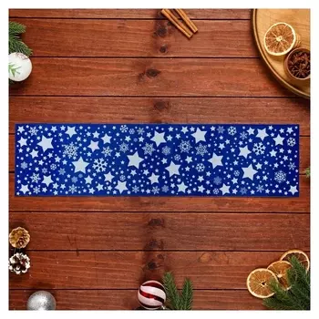 Наклейки на окна "Новогодние" зимняя ночь, 60 х 15 см