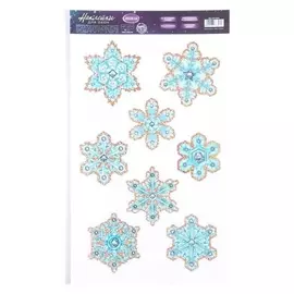 Наклейки на стекло «Снежинки», 20 × 34 см