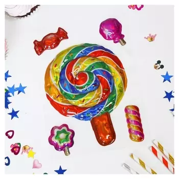 Наклейки на воздушные шары «Леденец»