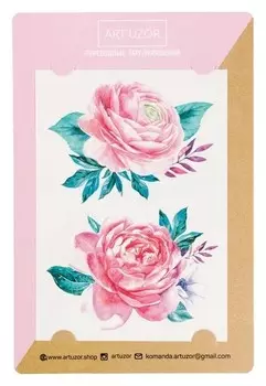 Наклейки‒тату Roses, 14 × 21 см