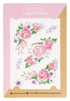 Наклейки‒тату «Розы», 14 × 21 см
