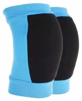 Наколенники для гимнастики и танцев (С уплотненной чашкой), размер M (11-14 лет), цвет бирюза/чёрный