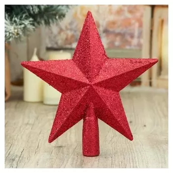 Наконечник "Звезда" блеск 18,5x20 см, красный