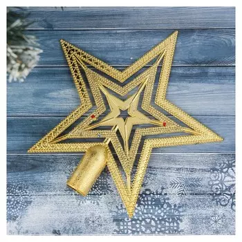 Наконечник "Звезда" конфетти 18,5*18,3 см, золото