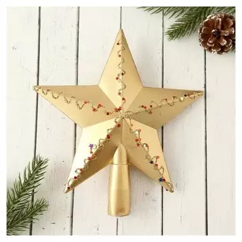 Наконечник "Звезда" волны 18*19,5 см, золото