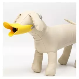 Намордник силиконовый фиксирующий средний, жёлтый