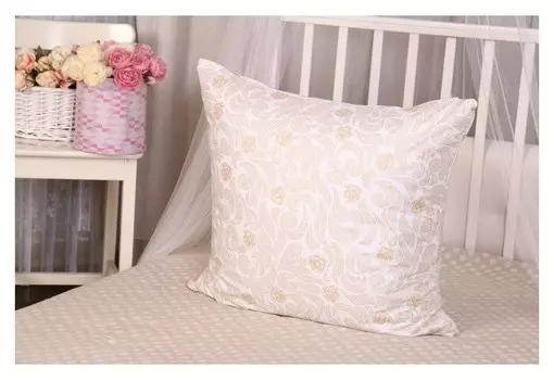 Наперник 70х70см на молнии серебро