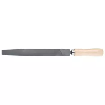 Напильник плоский, 300 мм, деревянная ручка