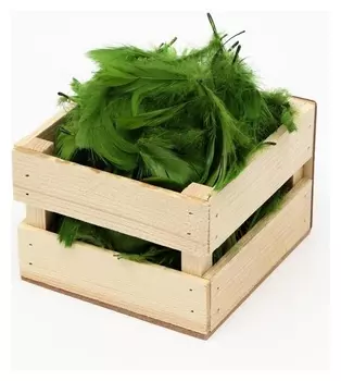 Наполнитель из перьев для шаров и подарков, хаки, 6гр.