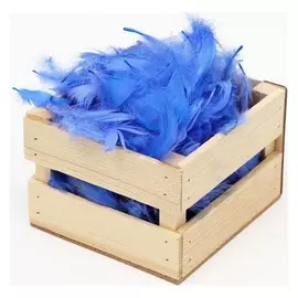 Наполнитель из перьев для шаров и подарков, небесно голубой, 6гр.