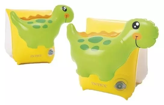Нарукавники для плавания «Динозавр», 23 х 20 см, от 3 до 6 лет, 56664np Intex