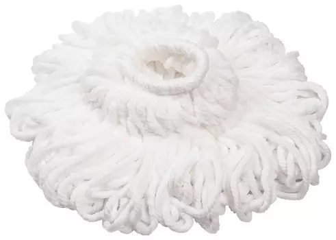 Насадка МОП для швабры самоотжимной скручивающейся 603600, микрофибра, 30 см