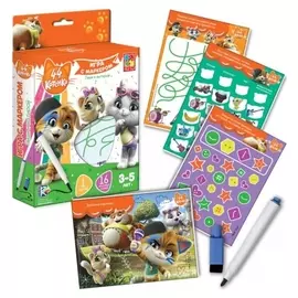 Настольная игра 44 котенка Пиши и вытирай
