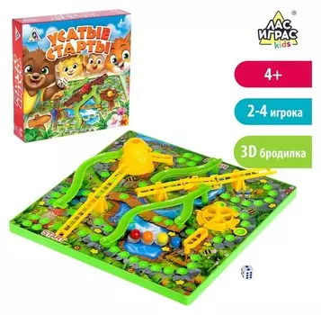 Настольная игра-бродилка Усатые старты 3D-поле