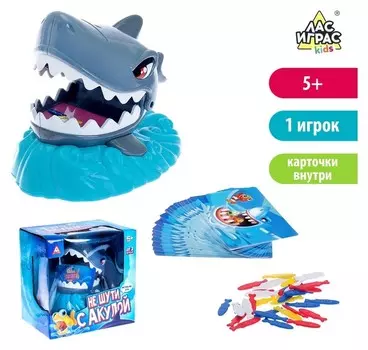 Настольная игра на ловкость Не шути с акулой пасть открывается