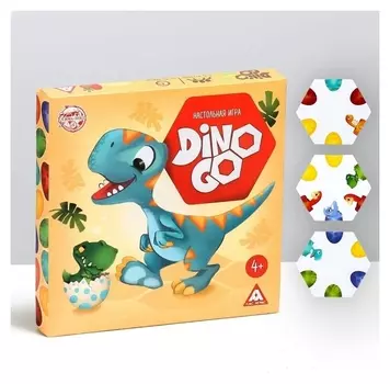 Настольная игра-пазлы «Dino Go», 61 тайл