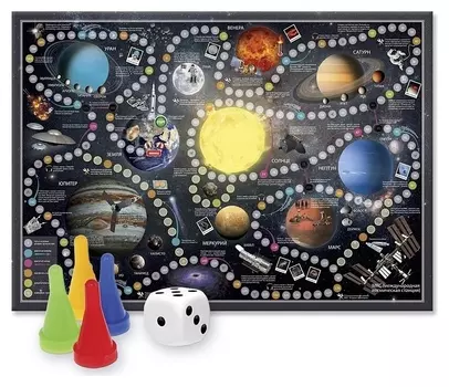Настольная игра. солнечная система. 59x42 см