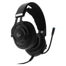 Наушники Gembird Mhs-gx10, игровые, полноразмерные, микрофон, мембрана 50 мм, 2.2 м, черные
