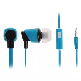 Наушники Luazon Ln-6, вакуумные, микрофон, плоский провод, кнопка ответа