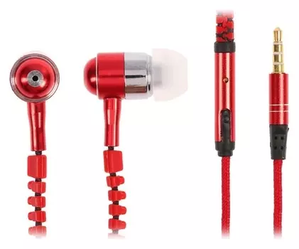 Наушники вакуумные с микрофоном Молния Luazon VBT 1.10