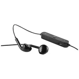 Наушники с микрофоном (гарнитура) RED LINE BHS-01, Bluetooth, беспроводые, черные