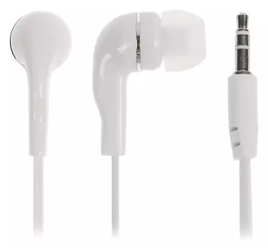 Наушники Smartbuy A4 Sbe-012, вакуумные, 95 дБ, 16 Ом, 3.5 мм, 1 м, белые