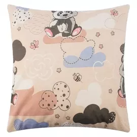 Наволочка экономь и Я "Панды" цв.бежевый, 70*70±3 см,бязь 100 гр/м2