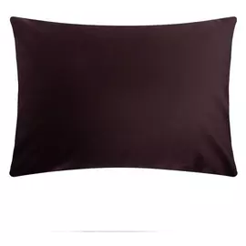 Наволочка этель 50*70 см, цв.темно-коричневый, 100% хлопок, мако-сатин, 125 г/м²