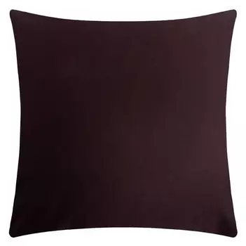Наволочка этель 70*70 см, цв.темно-коричневый, 100% хлопок, мако-сатин, 125 г/м²